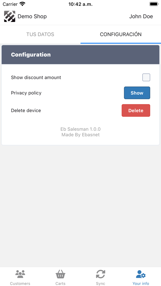 #3. Ebasnet Salesman - Preventa (iOS) Bởi: Ebasnet