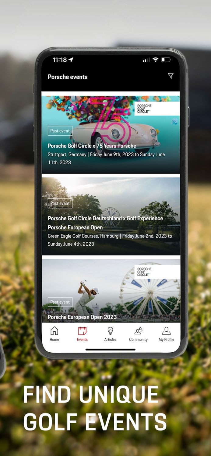 Porsche Golf Circle App