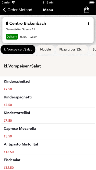 Il Centro Restaurant Screenshot