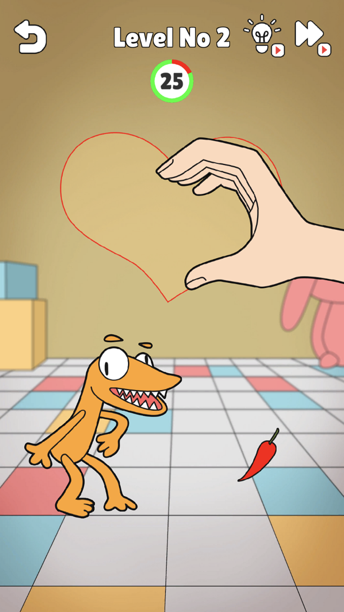 Finger Skill Heart Monster