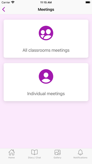 Kinder Report Screenshot