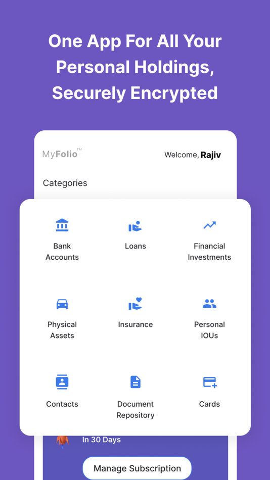 #1. My Folio (iOS) 由: Gravity Hour Technologies Pvt Ltd