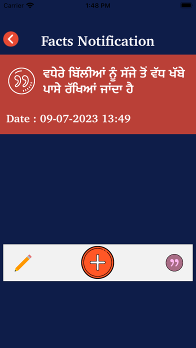 Punjabi Facts & Punjabi Status Screenshot