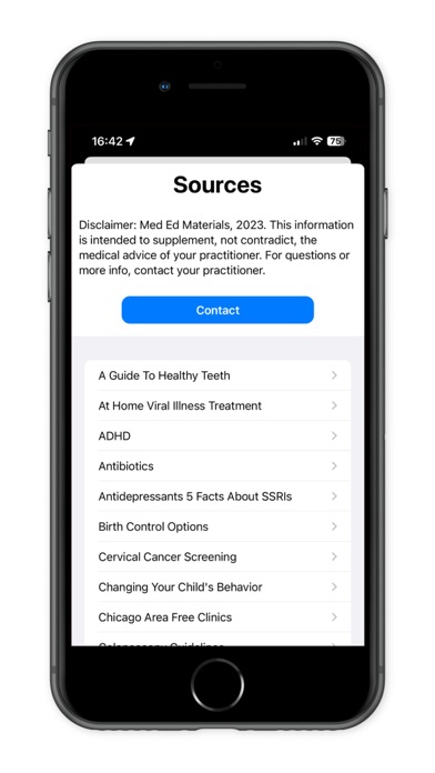 Med Ed Materials Screenshot