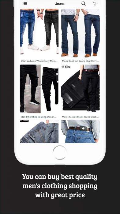 Men's Clothing Online Shop Screenshot