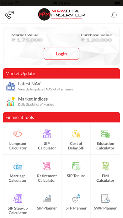 M P MEHTA FINSERV LLP Screenshot