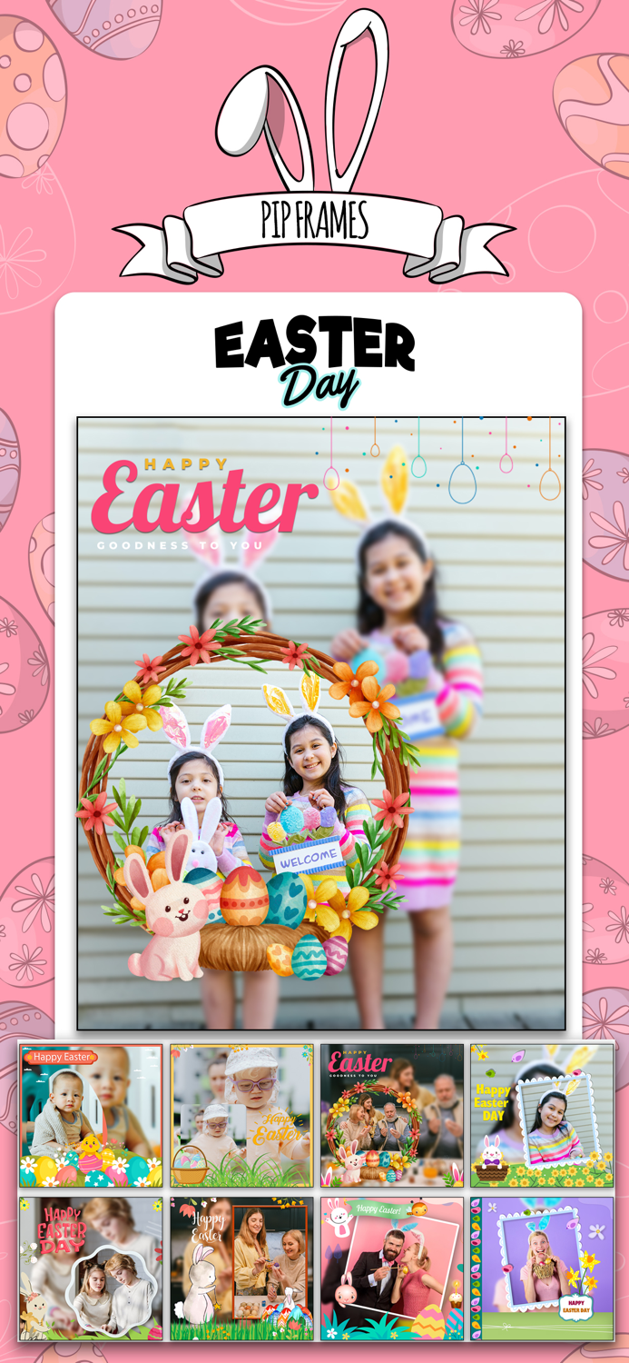 Easter Pip Photo Frames and card