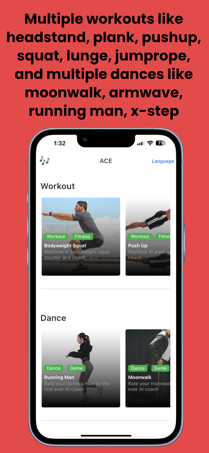 ACE dance and workout coach