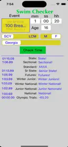 Swim Checker screenshot #3 for iPhone