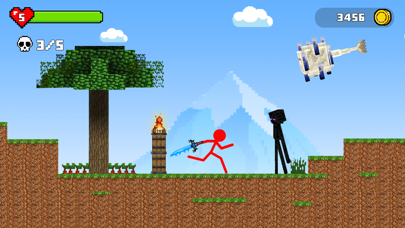 Stickman Battle in Craft World Screenshot