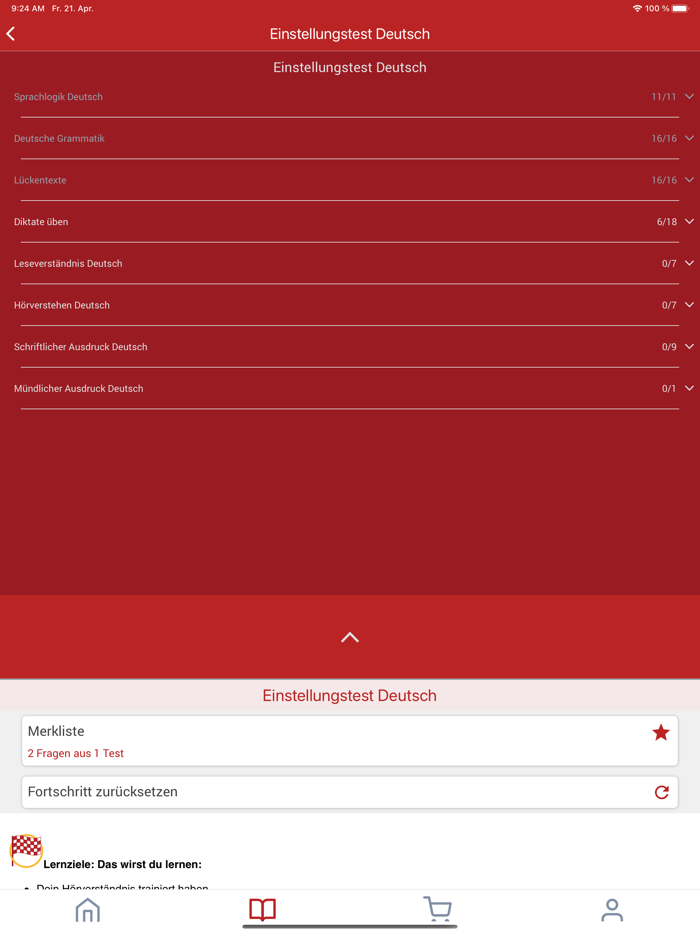 Plakos Testtrainer Lernapp