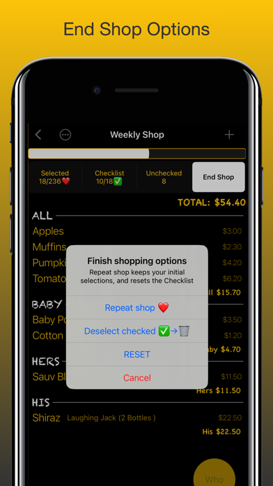 Shop3D Grocery Checklist Screenshot