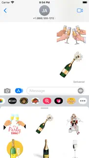 How to cancel & delete champagne surprise stickers 1