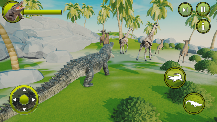 Wild Crocodile Animal Attack