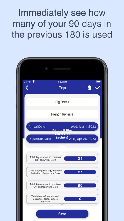 180 Days: Schengen Calculator