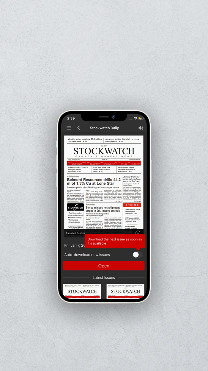Stockwatch Daily