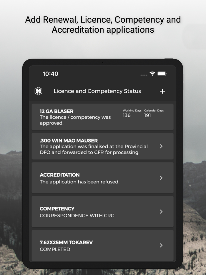 SAPS Licence Competency Status