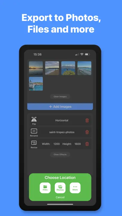 Bulk Image Editor iPhone-skjermbilde 5