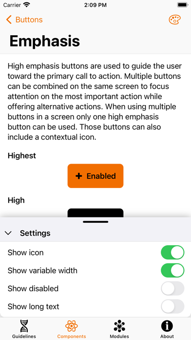 Screenshot 4 of Orange Design System App