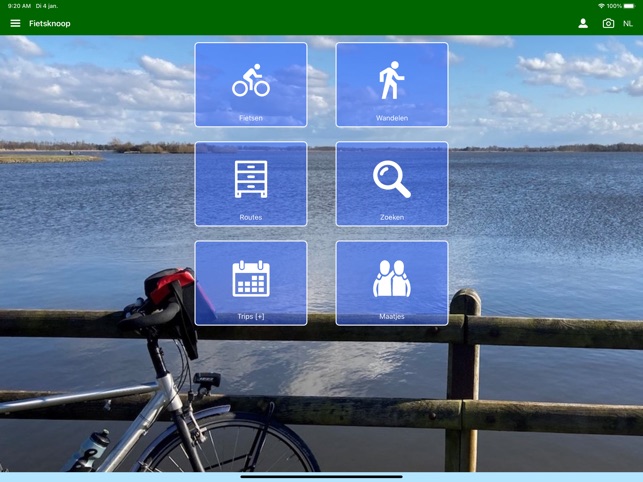Fietsknoop fiets en wandel app in de App Store
