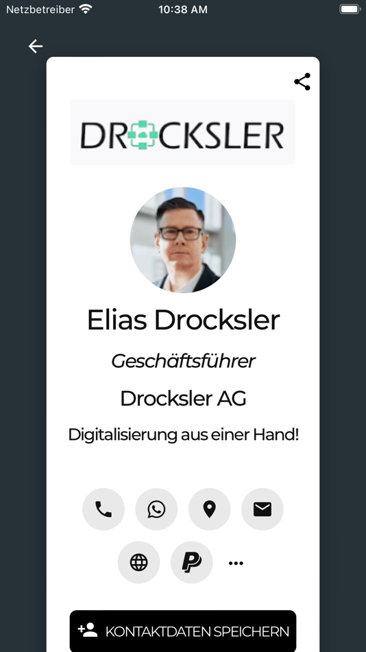 #2. oneVcard - smart business card (iOS) 由: oneVcard GmbH