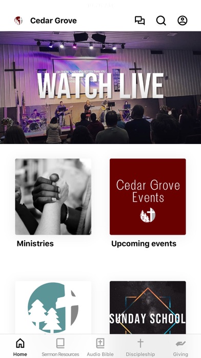 Cedar Grove Baptist Church Screenshot
