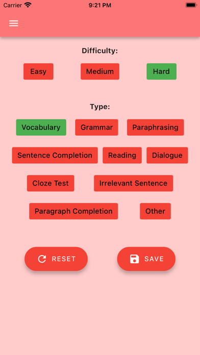 English Exams Screenshot