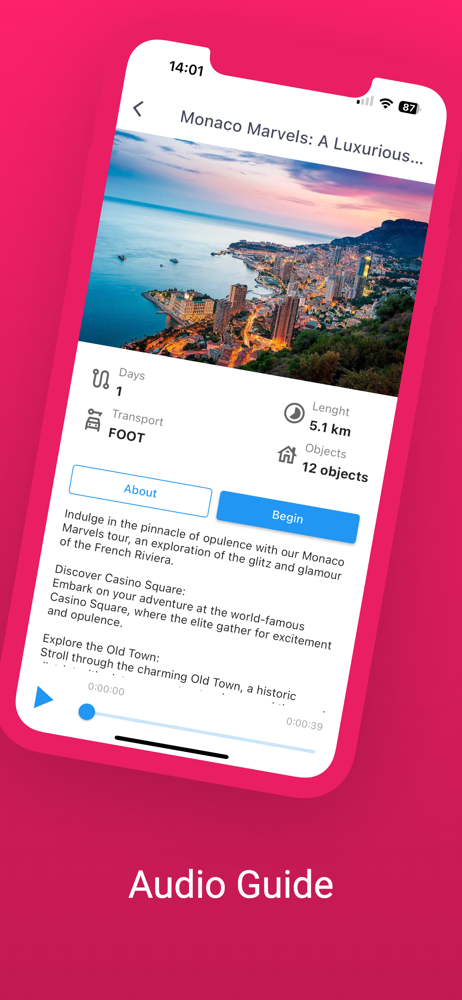Monaco Audio Tour Offline Map screenshot 3