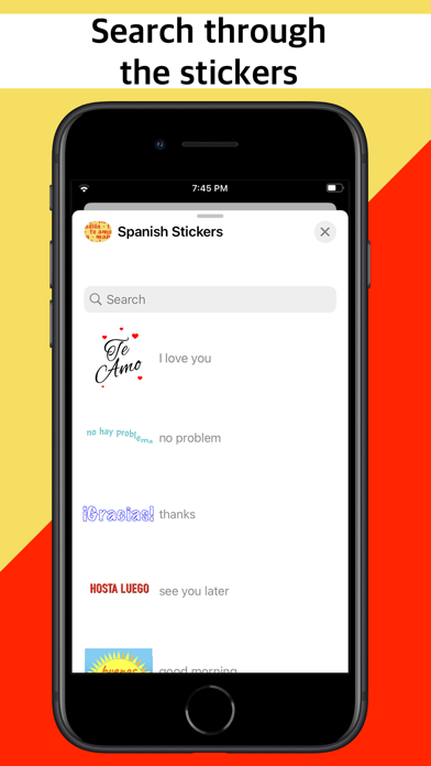 Spanish to English Stickers Screenshot