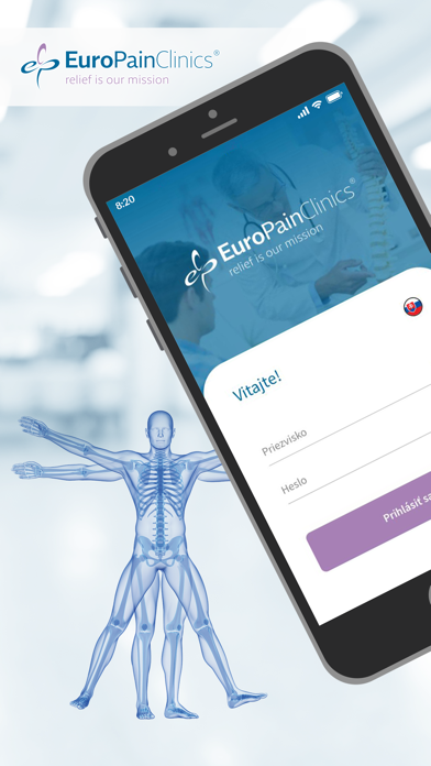 EuroPainClinics Screenshot