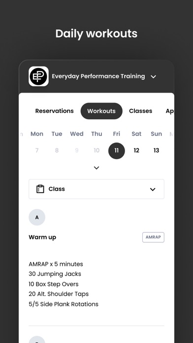 Everyday Performance Training Screenshot