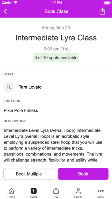 Pixie Pole Fitness Screenshot