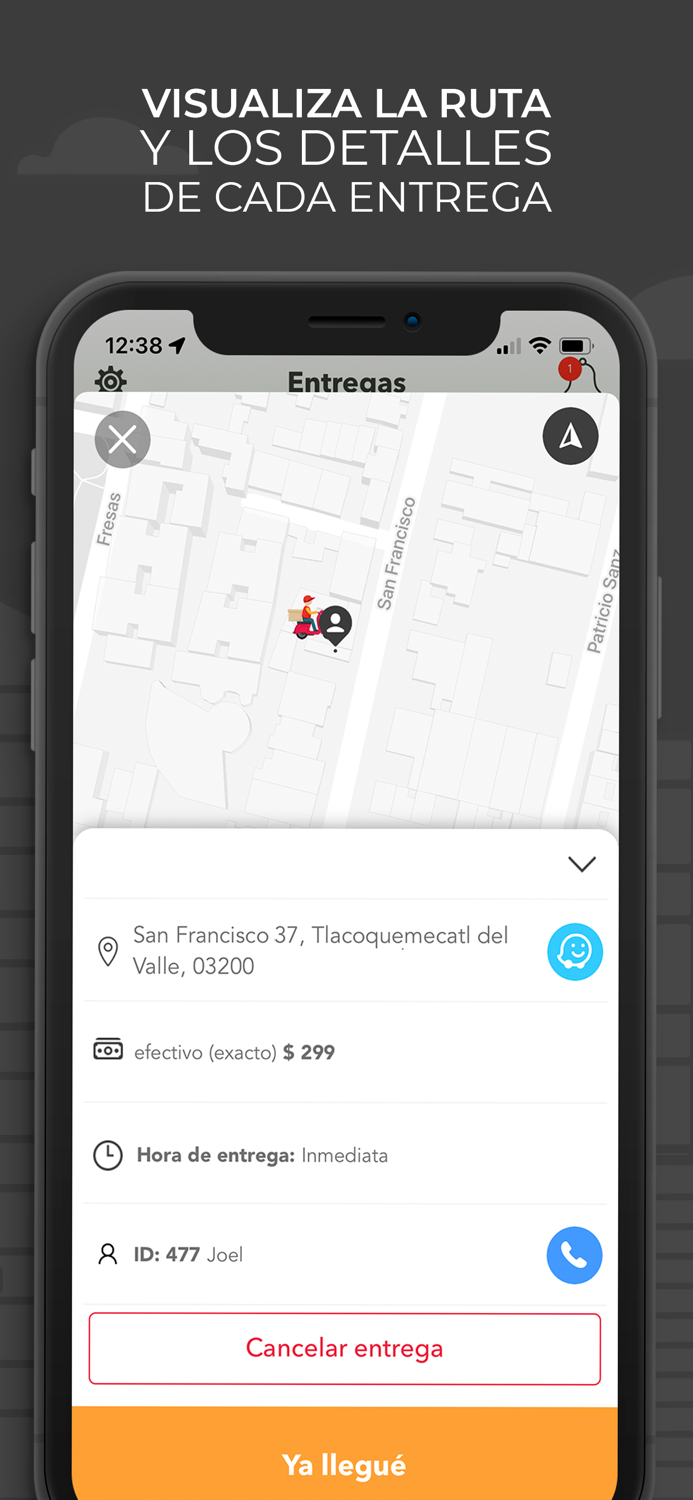 Repartidor aDomicil.io