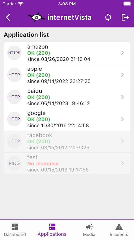 #2. internetVista monitoring (iOS) 由: InternetVista SA