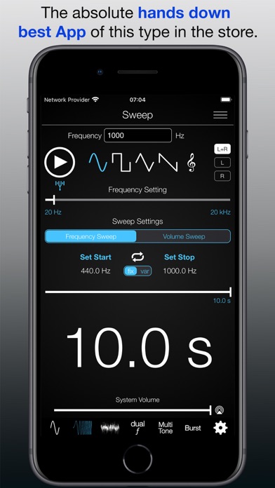 Audio Function Generator PRO Screenshot