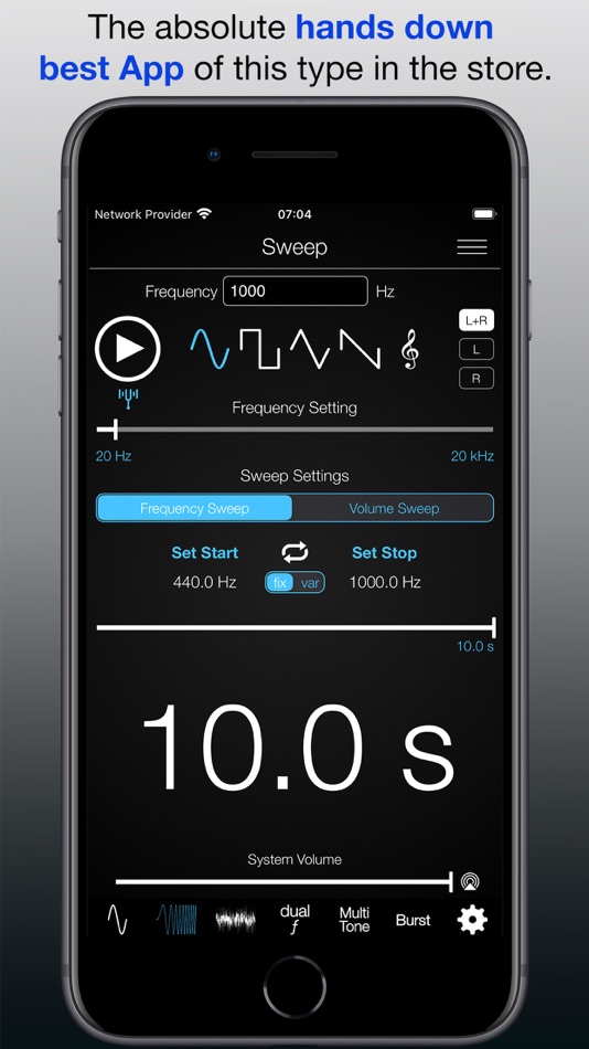 #2. Audio Function Generator PRO (iOS) Podle: Thomas Gruber