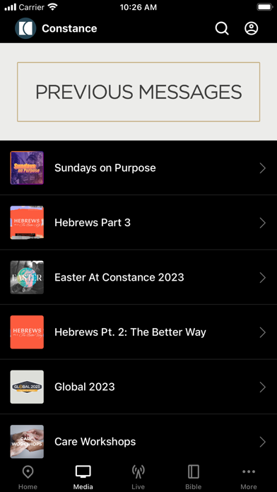 Constance Free Church App Screenshot