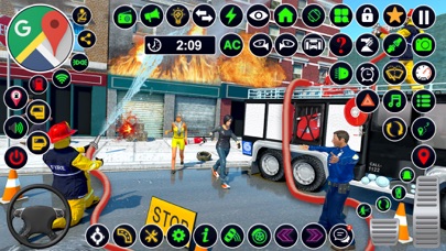 警察の緊急消防車のおすすめ画像3