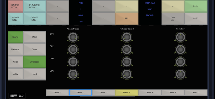 7XDXFM 4 OP FM Synth Groovebox