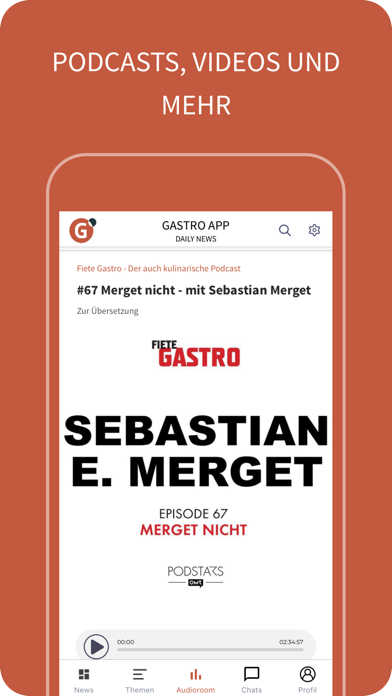 GASTRO Daily App Screenshot