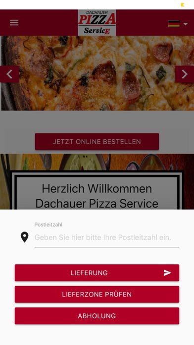 Dachauer Pizza Service Screenshot