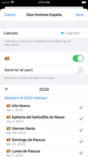 días festivos españa 2024 iphone screenshot 2