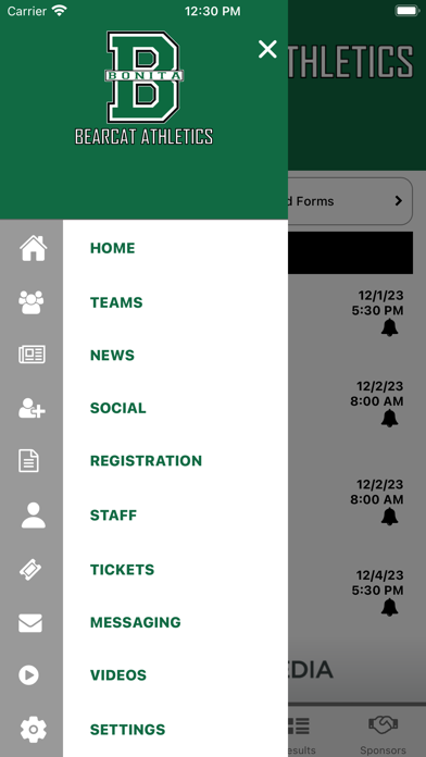 Bonita Bearcat Athletics Screenshot
