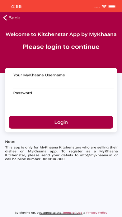 KitchenStar for MyKhaana Screenshot