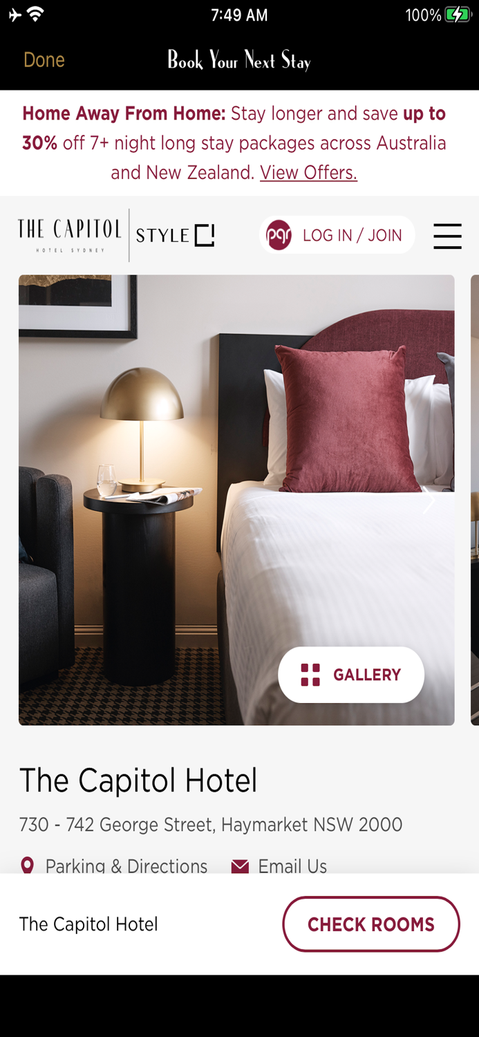 The Capitol Hotel Sydney