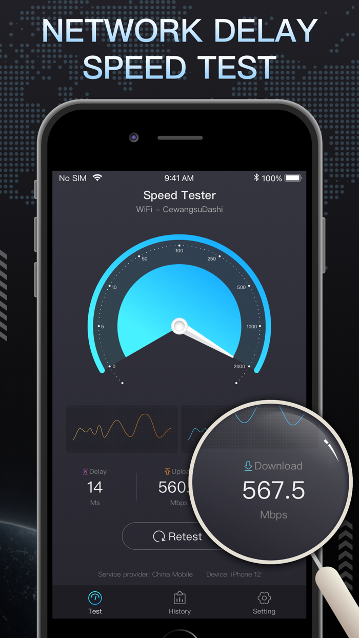 Speed Test - WiFi5G Analyzer