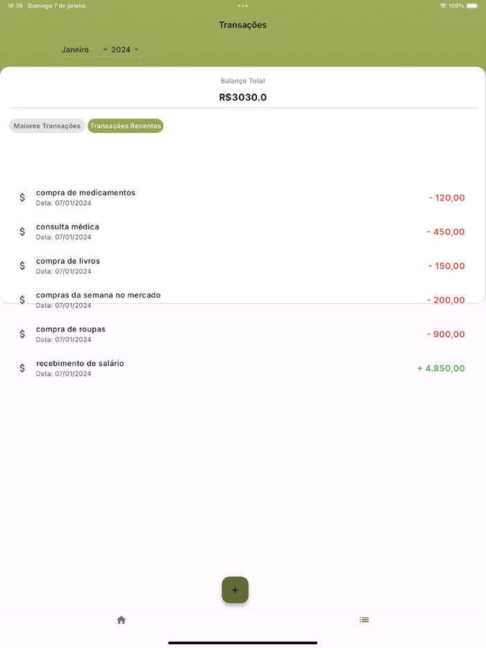 Minhas Despesas Pessoais