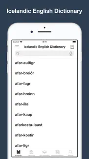 combined icelandic dictionary iphone screenshot 1
