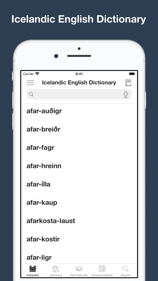 #1. Combined Icelandic Dictionary (iOS) By: Trang Hoai