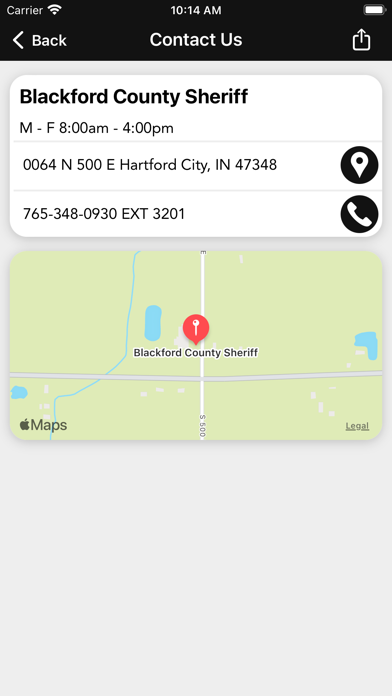 Blackford County Sheriff Screenshot